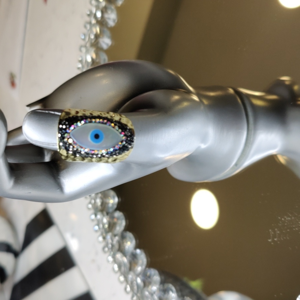 Evil Eye Swarovski Crystal ring